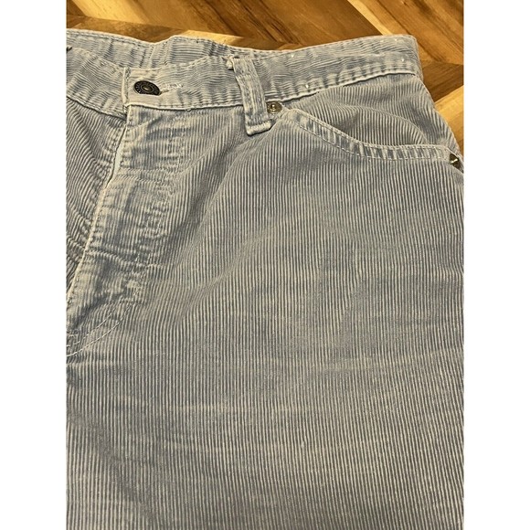 Vintage Levis California Straights Corduroy Pants Sz 26 Lt Blue High Rise EUC - Picture 3 of 10